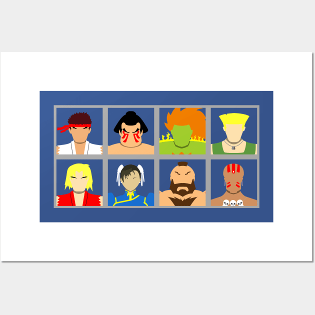 Select Your Character - SF2 Wall Art by MagicFlounder